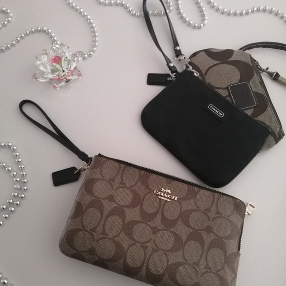 2 Coach Coin Wallets (Black & Brown/Tan)NEVER USED - Picture 5 of 5